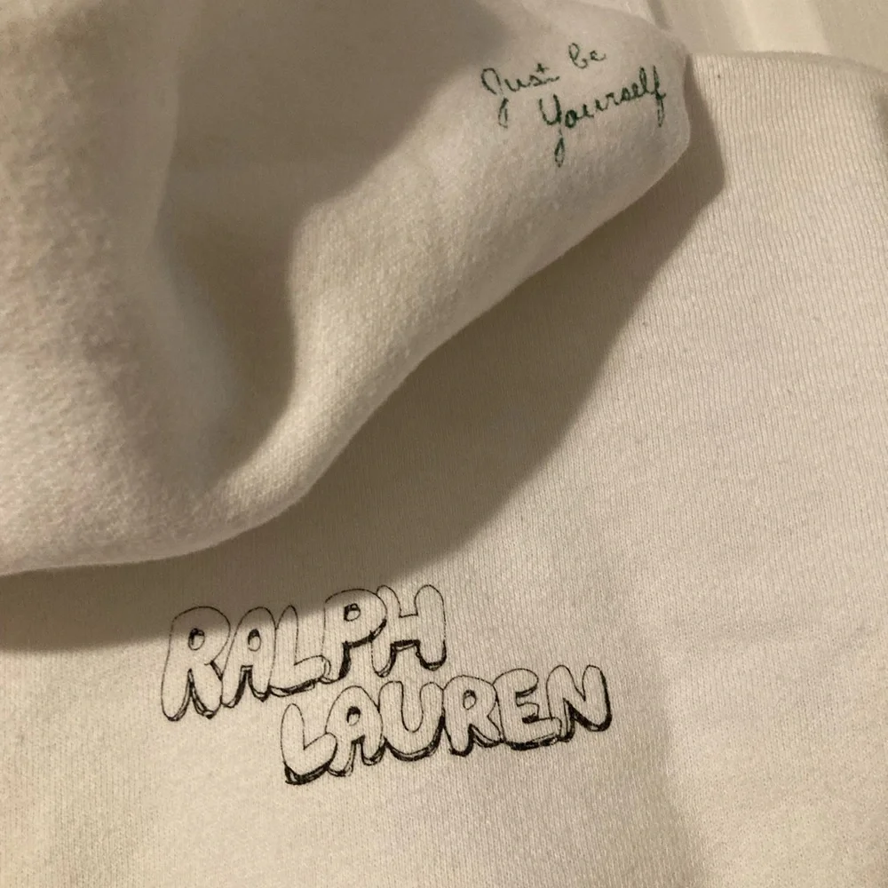POLO Ralph Lauren White Kindness Graphic Hoodie Sz M - Picture 9 of 13